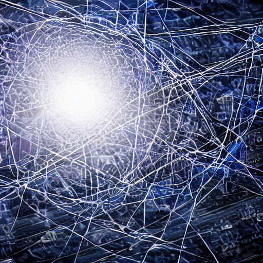 Abstract depiction of industrial sensor network